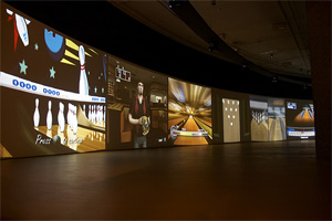 Cory Arcangel's Various Self Playing Bowling Games (Beat the Champ) (Team/Lisson/Barbican Art Gallery, 2011)