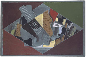 Georges Braque's Guitar and Glass (Kroller-Muller Museum/ARS, 1917)