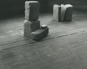 Beverly Buchanan's Untitled (Slab Works 1) photo from estate of the artist/Jane Briggs, private collection, c. 1978)