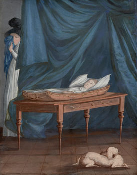 Michele Felice Cornè's Death of William (photo by Kathy Tarantola, Peabody Essex Museum, c. 1807)