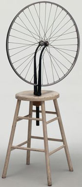 Marcel Duchamp's Bicycle Wheel (Museum of Modern Art/Artists Rights Society, 1913/1951)