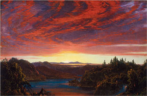 Study for Twilight in the Wilderness (National Academy Museum, 1858)