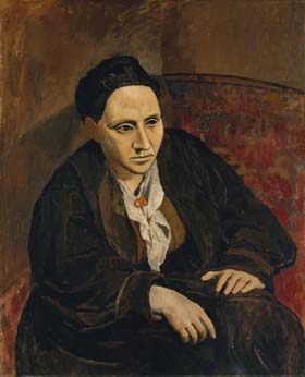 Pablo Picasso's Gertrude Stein (photo by the artist's estate/ARS, Metropolitan Museum of Art, 1906)