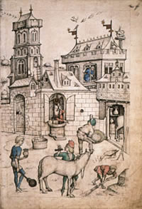 from the Medieval Housebook (Frick Collection, 1475–1490)