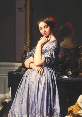 J. A. D. Ingres's Vicomtesse d'Haussonville (photo by Richard di Liberto, Frick Collection, 1845)
