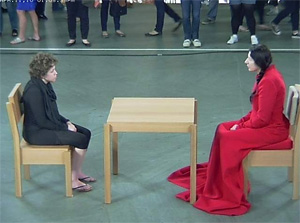 Marina Abramovic (and guest), The Artist Is Present (Museum of Modern Art, 2010)