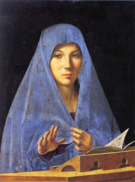 Virgin Annunciate (Galleria Regionale della Sicilia, Palermo, c. 1465–1475)