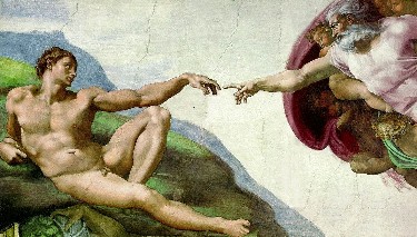 Is this science? Michelangelo's Creation of Adam (Sistine Ceiling, 1511)