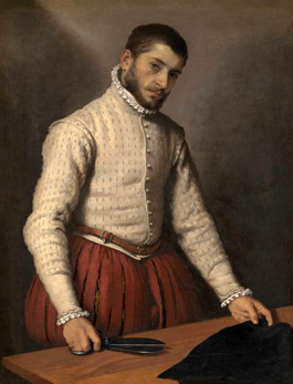 Giovanni Battista Moroni's The Tailor (National Gallery of London, c. 1570)