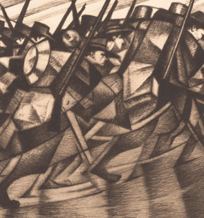 Christopher Richard Wynne Nevinson's Returning to the Trenches (Metropolitan Museum, 1916)