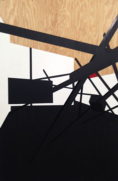 Serge Alain Nitegeka's Barricade I: Studio Study VI (Marianne Boesky gallery, 2014)