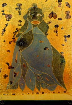 Chris Ofili's The Holy Virgin Mary (Brooklyn Museum, 1996)