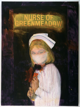 Richard Prince's Nurse of Greenmeadow (photo by the artist, Solomon R. Guggenheim Museum, 2002)