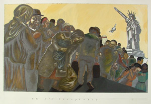 Sue Coe's The New Xenophobia (courtesy Galerie St. Etienne, private collection, 1995)