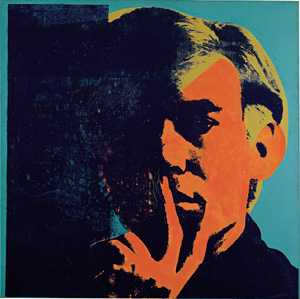 Andy Warhol's Self-Portrait (photo by Andy Warhol Foundation/ARS, Detroit Institute of Arts, 1967)
