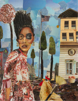 Della Wells's Beverly Don't Let Your Fears Paint Your Picture (Andrew Edlin gallery, 2023)